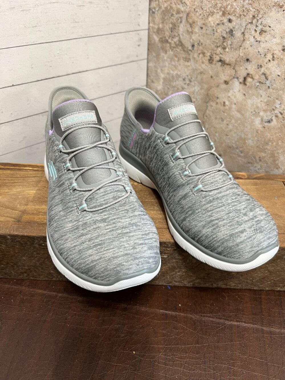 Skechers Slip-Ins Women’s Gray Sneakers Size 7.5